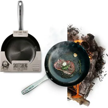 Sada nádobí SKOTTSBERG Cast Iron 2 ks - sada litinových pánví na oheň nepřilnavých