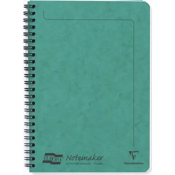 CLAIREFONTAINE Europa A5, linkovaný, 60 listů, zelený