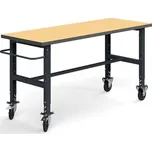 Pojízdný dílenský stůl TRUST, 2000x760 mm, 200 kg, tvrzená deska