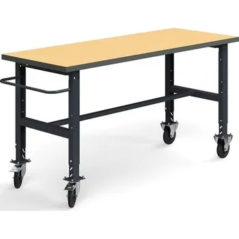 Dílenský stůl Pojízdný dílenský stůl TRUST, 2000x760 mm, 200 kg, tvrzená deska