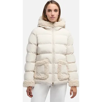 Krémová dámská prošívaná bunda Geox Vilde - Dámské GEOX krémová 3450168