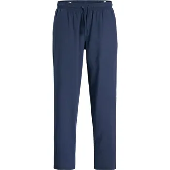 Pánské kalhoty Pánské velké chino kalhoty s lnem Jack & Jones 12294266 tmavě modré (48R)
