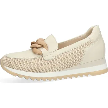 Dámské mokasíny Gabor dámské kožené polobotky - béžové