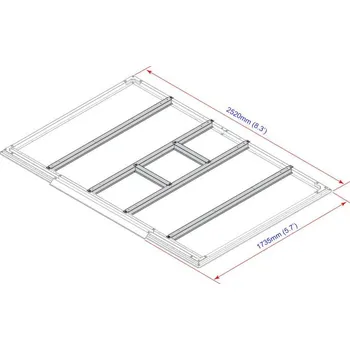 Zahradní domek DURAMAX 57102 Podlahové profily pro domky 4,7 m²