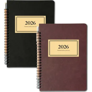 Kalendář Diář týdenní s tužkou retro A5, sloupcový