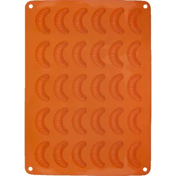 Forma na pečení ORION Forma rohlíček silikon, 30 ks