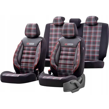 Autopotah Otom GTI Sport 801 univerzální potahy černá/šedá/červená