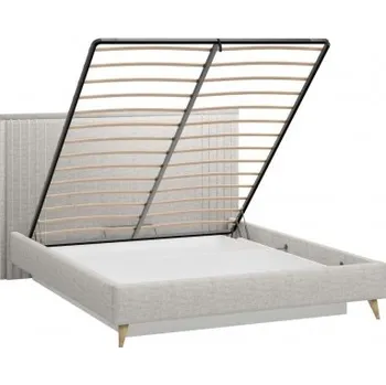 Postel Čalouněná postel úložným prostorem 160x200cm Melody - šedá