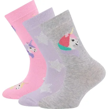 Ewers Socken 3er Pack Einhörner/Sterne 35-38