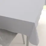 Dekorační obdélníkový ubrus Rongo RG-016 Světle šedý 140x220 cm