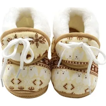 Dívčí bačkory Dětské hřejivé capáčky světle hnědá