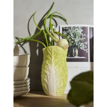 Váza Sinsay - Váza ve tvaru zelí - zelená - 461IN-70X - 461IN-70X-ONE