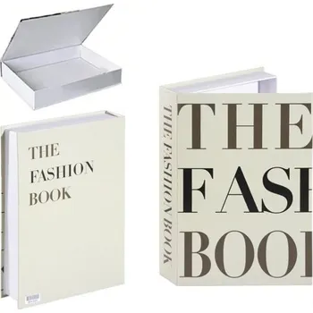Dekorativní falešná kniha THE FASHION BOOK s minimalistickým designem