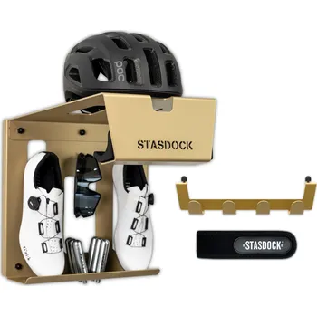 stojan na kolo STASDOCK Nástěnný držák na kolo – New Gold Bundle ŽLUTÁ