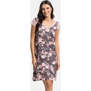 Dámská noční košile Noční košilka Moraj PDK3200-012 Barva: Hnědá, Velikost: 3XL