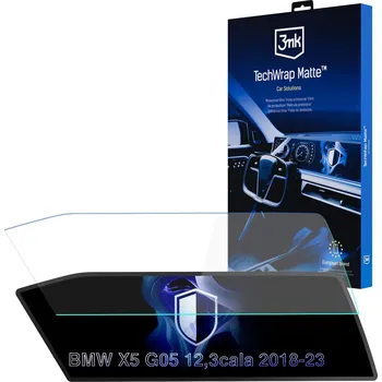 Autolékárnička 3mk Matná ochranná fólie na displej navigace pro BMW X5 G05 2018-23 – TechWrap Matte™ Center Display