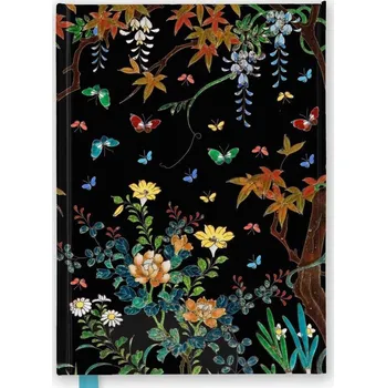 Blok Zápisník Flame Tree. Ashmolean Museum: Cloisonné Casket with Flowers and Butterflies