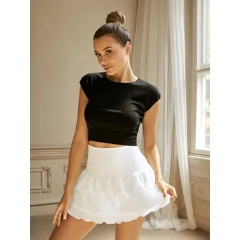 Sinsay - Tričko basic - černá - 762BB-99X - 762BB-99X-XS