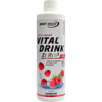 Nápoj pro sportovce Best Body nutrition Vital drink Zerop 500 ml - malina