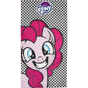 Ručník Spokey HASBRO PINKIE Rychleschnoucí sportovní ručník, 80x160 cm, zn. MY LITTLE PONY - černo bílý