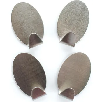 Věšák háček ovál. samolepicí nerez (4ks) 0.06 Kg MTA MAXMIX Sklad14 267478 ( MTA MAXMIX Sklad14 )