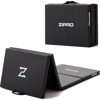 podložka na cvičení ZIPRO Skládací gymnastická žíněnka Zipro 180x60x4cm 180cm ČERNÁ
