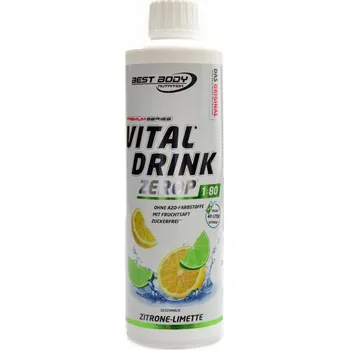 Nápoj pro sportovce Best Body nutrition Vital drink Zerop 500 ml - citron s limetou
