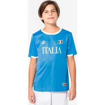 Fotbal KIPSTA Dětský fotbalový dres pro fanoušky Itálie 8 LET BÍLÁ|MODRÁ