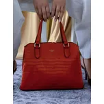 Elegantní dámská kožená kabelka Katana Tióna - tmavě červená