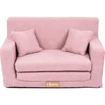 Flumi Rozkládací pohovka Boucle, růžová