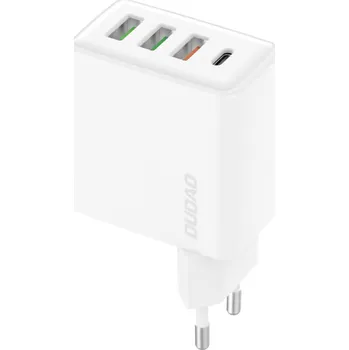 Dudao A5HEU 3xUSB-A 1xUSB-C PD 20W QC3.0 18W+ 2x12W nabíječka do zásuvky - bílá