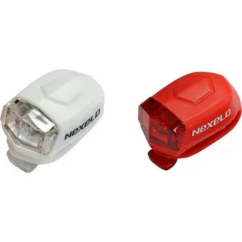 Příslušenství pro cyklistiku Sada světel Nexelo Silicon 2LED