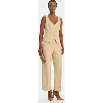 Dámské kalhoty Guess Kalhoty z materiálu W6GB17 W1894 Hnědá Regular Fit XS