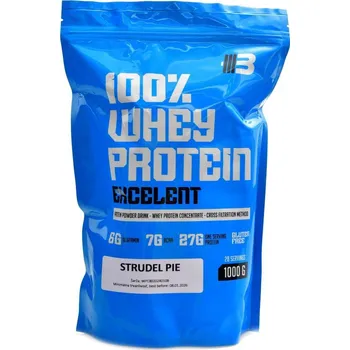 Protein Body nutrition s.r.o. Excelent 100% WPC whey protein 80 1000g - štrůdl