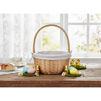 Velikonoční dekorace Velikonoční dekorační košíček CECIL IV. proutěný 30x40 cm 846965