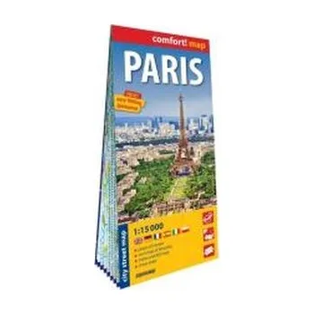 Literární cestopis Comfort! map Paryż plan miasta 1:15 000 - Larysa Rogala