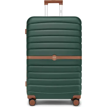 Cestovní kufr ABS+PC s pruhovaným vzorem Kono - 94 L - tmavě zelený
