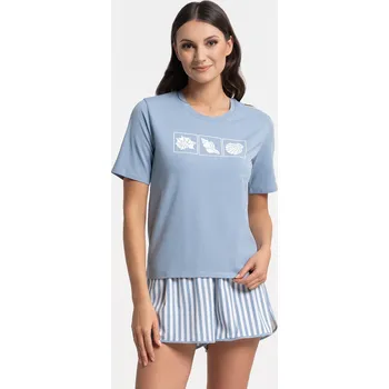 Dámské pyžamo Pyžamo Moraj PDD3900-021 Barva: Modrá, Velikost: L