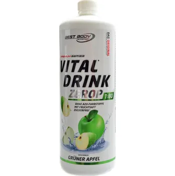 Nápoj pro sportovce Best Body nutrition Vital drink Zerop 1000 ml - zelené jablko