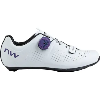 Pánské cyklistické tretry Northwave Storm Carbon Woman - White/Dark Purple 38