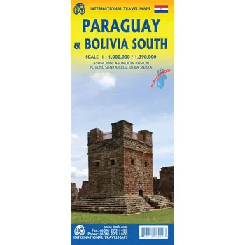 ITMB Publishing mapa Paraguay 1:800 t. ITM