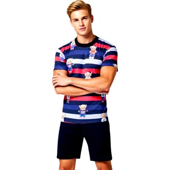 Pánské pyžamo Pánské Pyžamo Krátké FOLTÝN PK 544 Velikost: 6XL