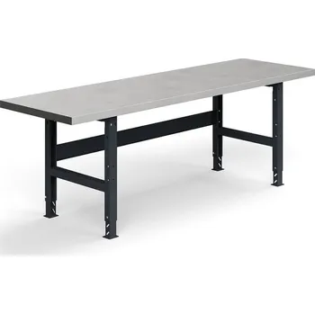 Dílenský stůl Dílenský stůl TRUST, 2500x760mm, 600 kg, ocelový povrch