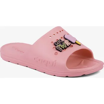 Dívčí pantofle Dětské pantofle COQUI LONG růžové + Amulet 30/31