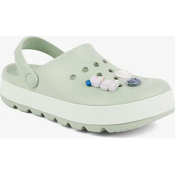 Dámské pantofle Dámské clogsy COQUI NIKO zelené s amulety 40