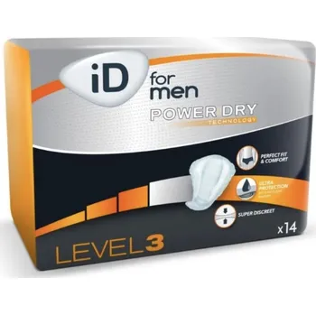Absorpční vložky ID For Men Cotton Feel, level 3, 14 ks