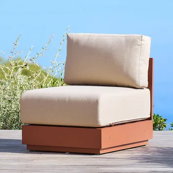 Hliníkové křeslo středové MADRID (terracotta)