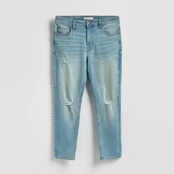 Reserved - Roztrhané džíny carrot slim - indigo jeans - YV152-57J - YV152-57J-36