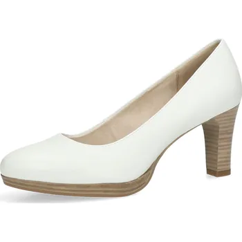 Dámské lodičky Tamaris dámské kožené lodičky - bílé