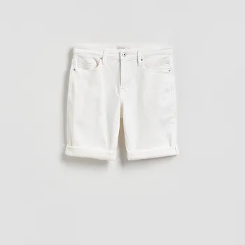 Reserved - Džínové šortky slim fit - bílá - YV416-00J - YV416-00J-36